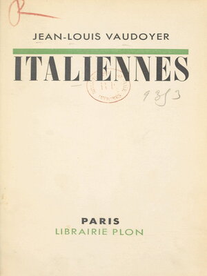 cover image of Italiennes